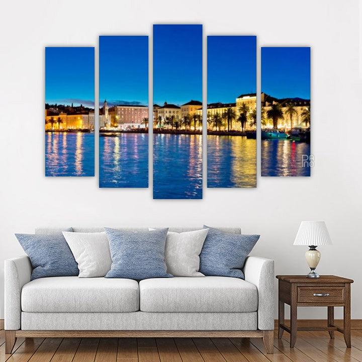 Incredible Evening Panorama of the Split Coast