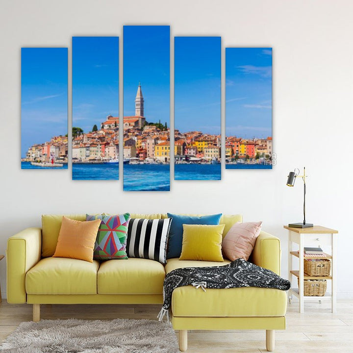Panoramic View of the Old Town of Rovinj