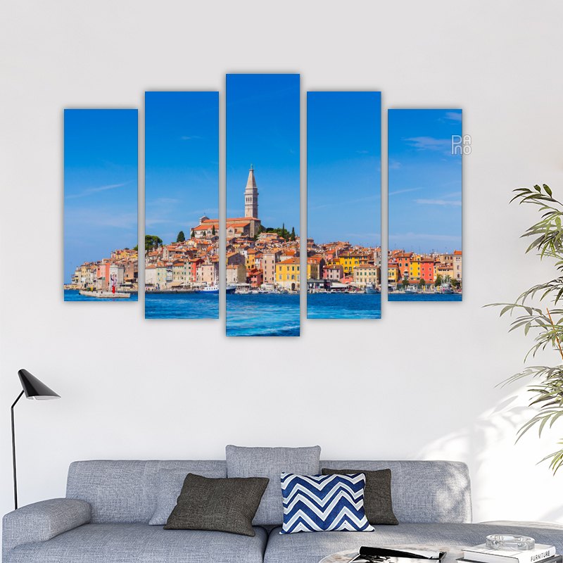 Panoramic View of the Old Town of Rovinj