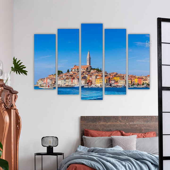 Panoramic View of the Old Town of Rovinj