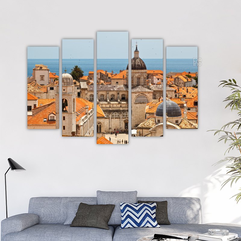 Panorama of Dubrovnik from the City Walls