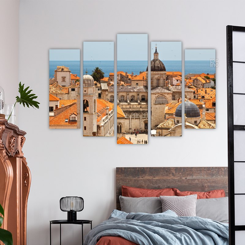 Panorama of Dubrovnik from the City Walls