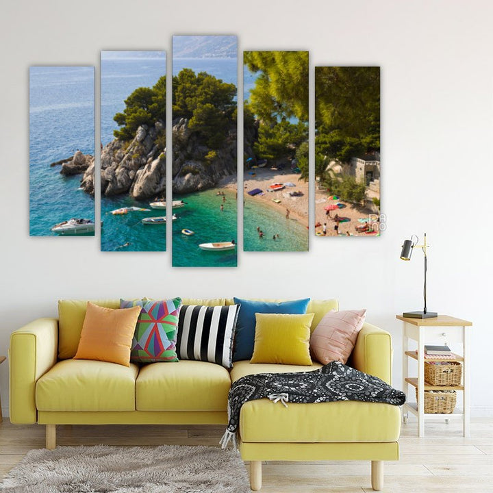 Beach in Brela, Croatia