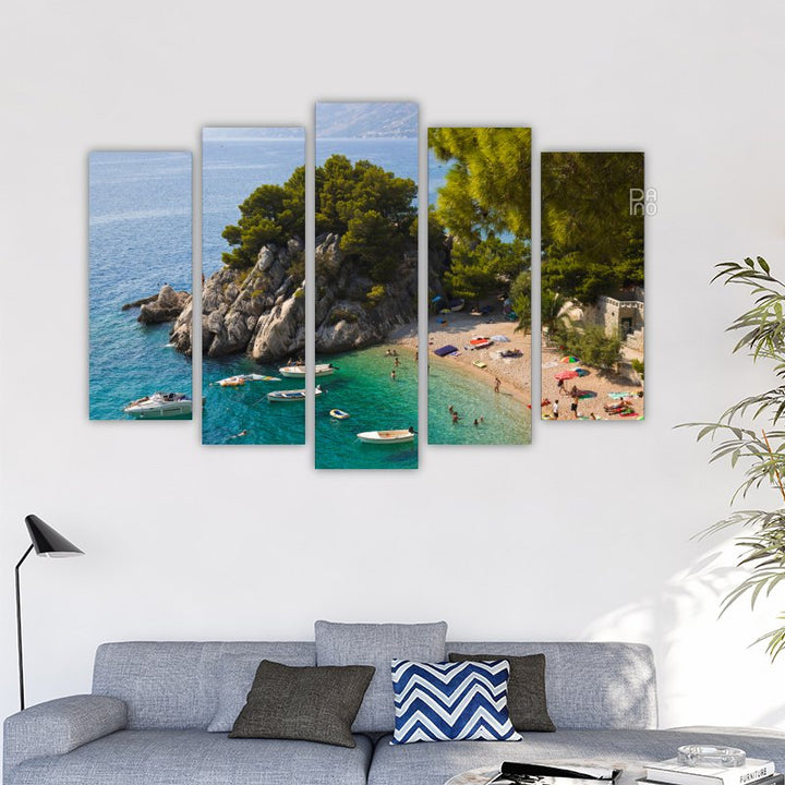 Beach in Brela, Croatia