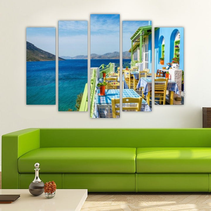 Colorful Greek Restaurant