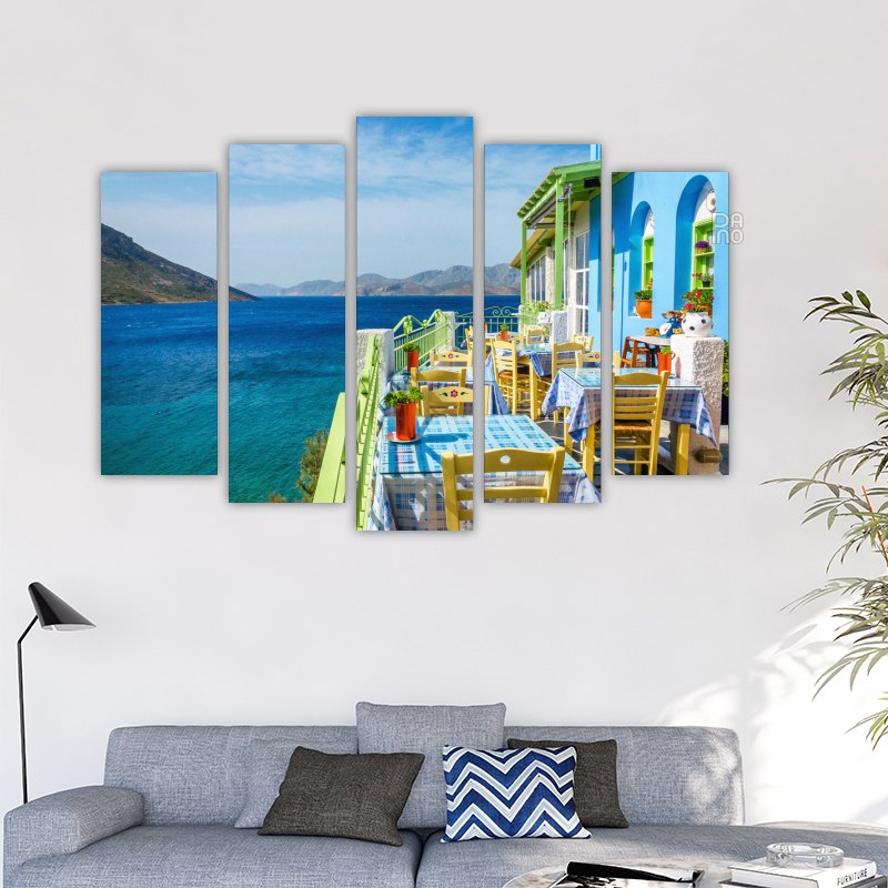 Colorful Greek Restaurant