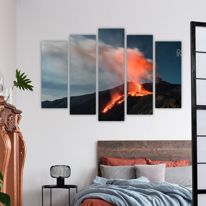 Mount Etna at Night