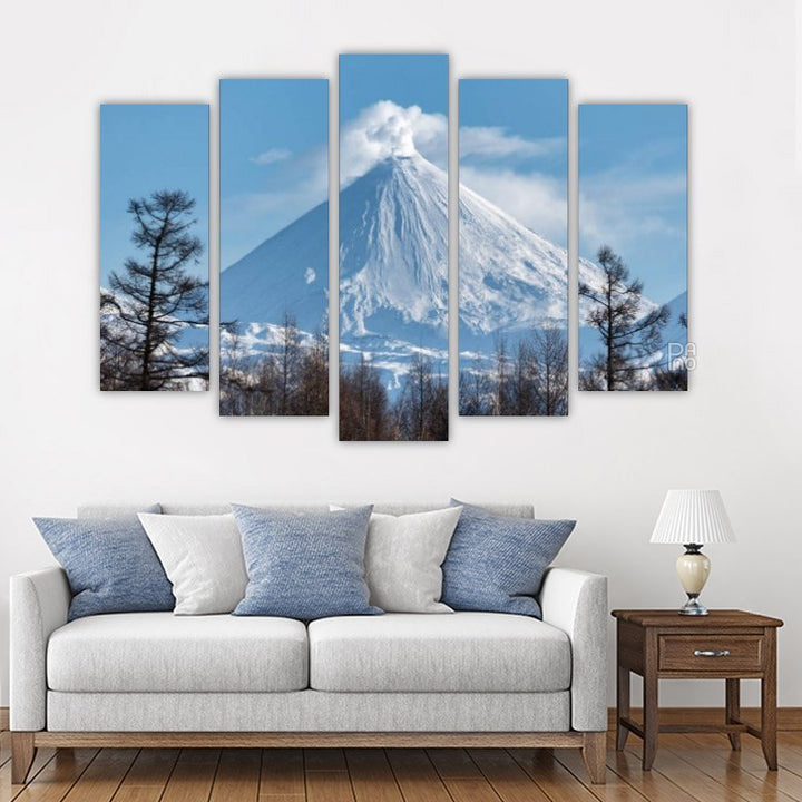 Winterliche Vulkanlandschaft
