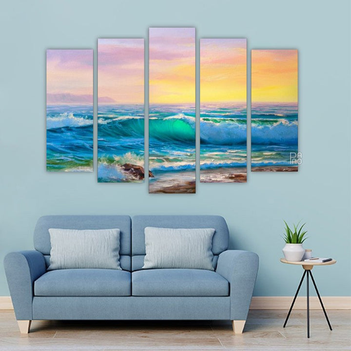 Painted seascape