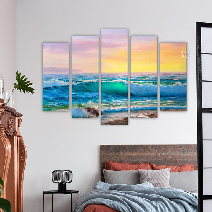 Painted seascape