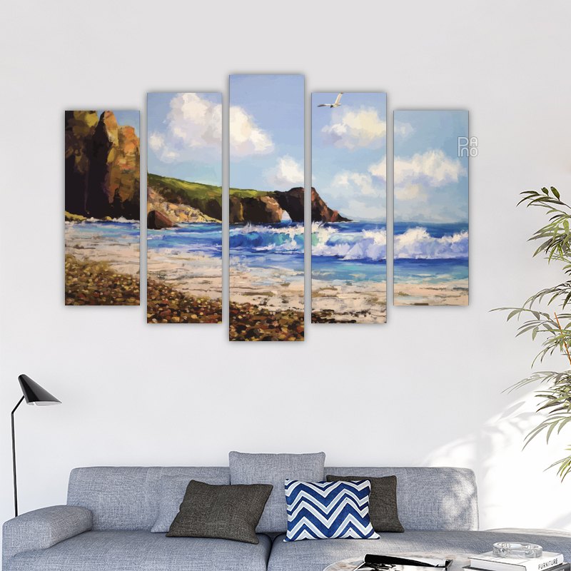 Seascape with a seagull