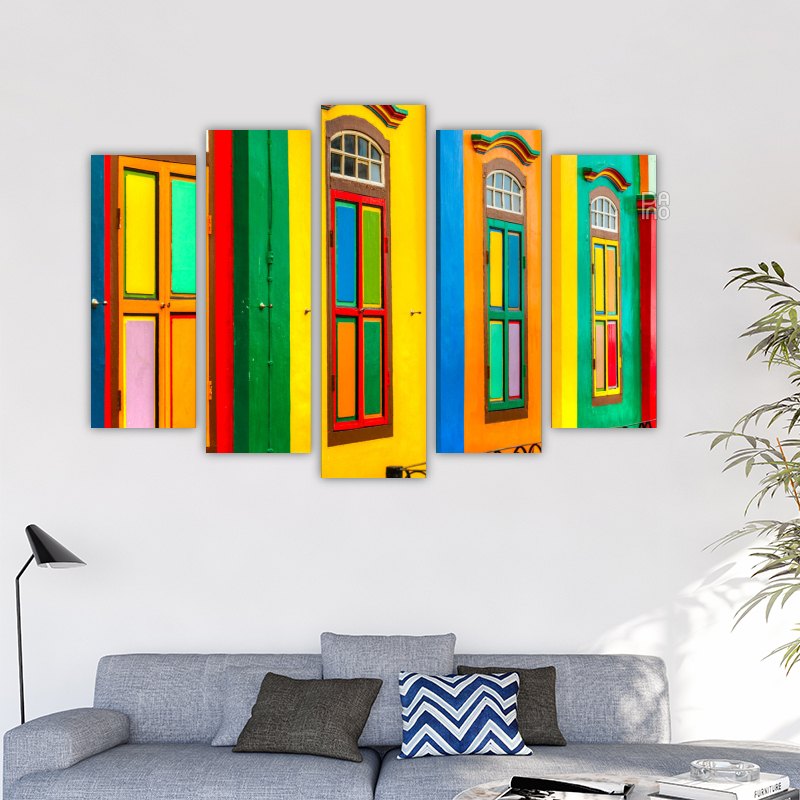 Colorful facades