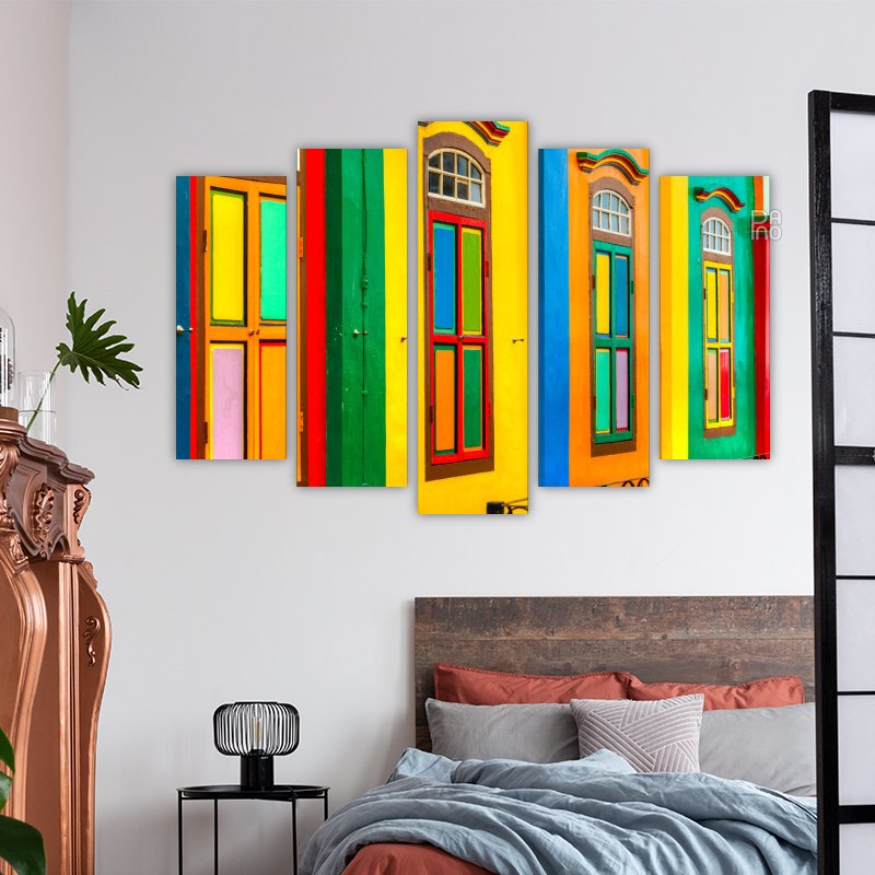 Colorful facades