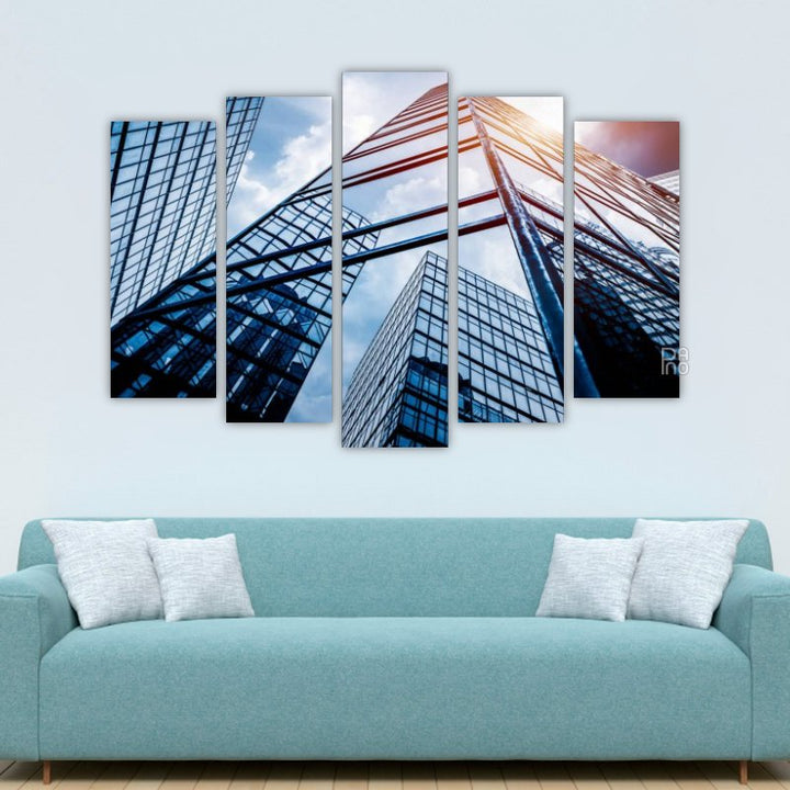 Reflection of skyscrapers