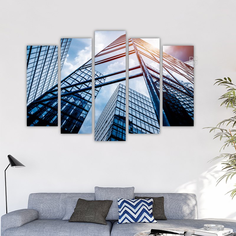 Reflection of skyscrapers