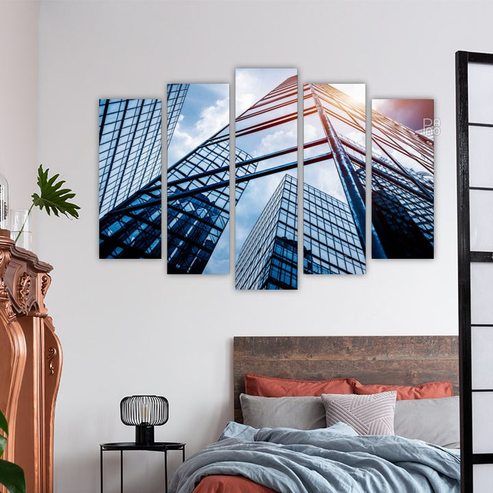 Reflection of skyscrapers