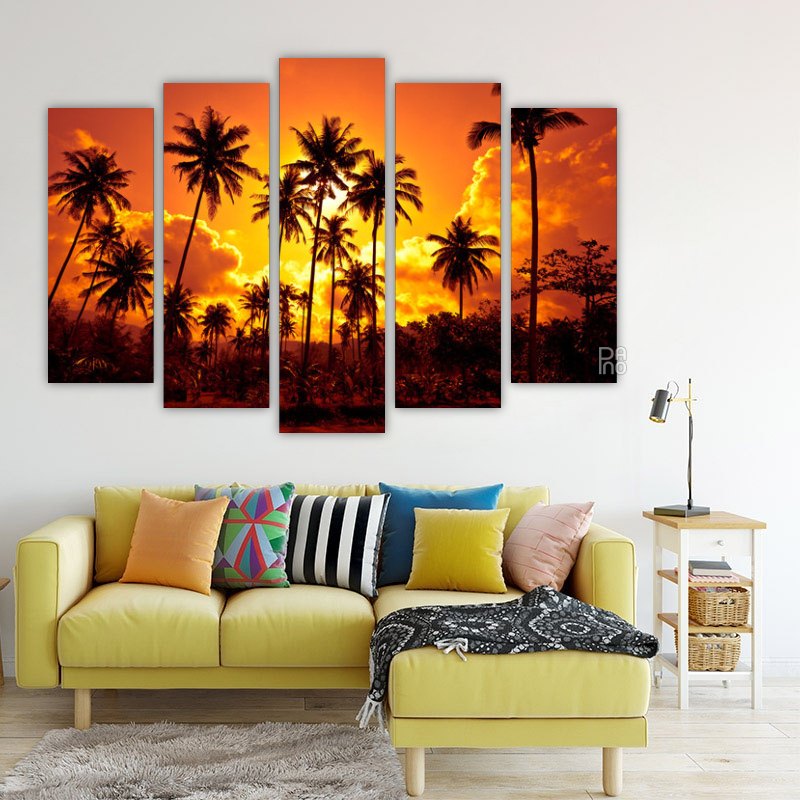 Palms at Tropical Sunset