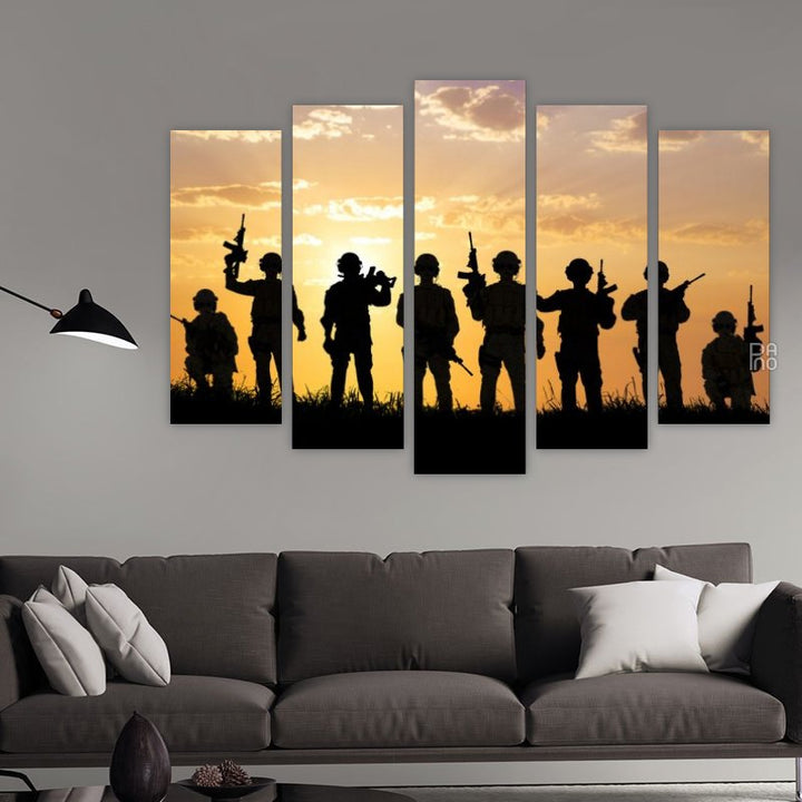 Soldiers at Sunset