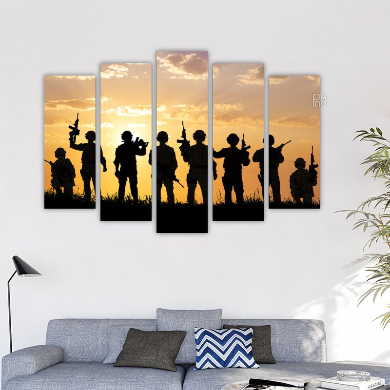 Soldiers at Sunset