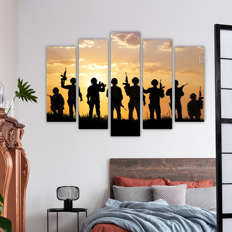Soldiers at Sunset