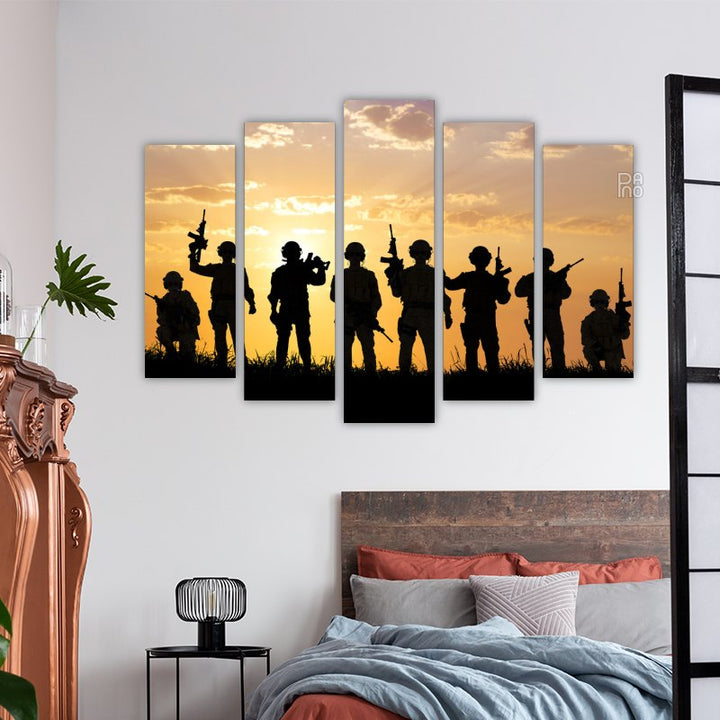 Soldiers at Sunset