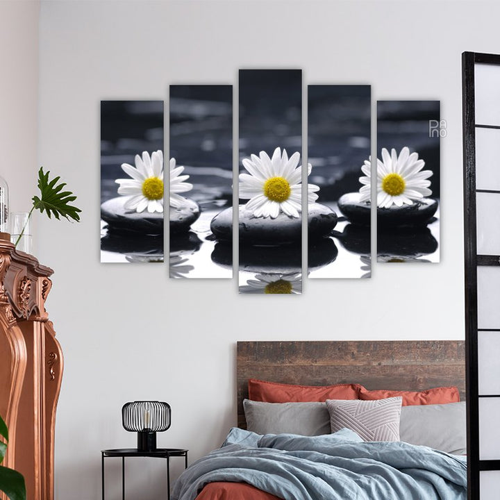 Zen Stones and Daisies