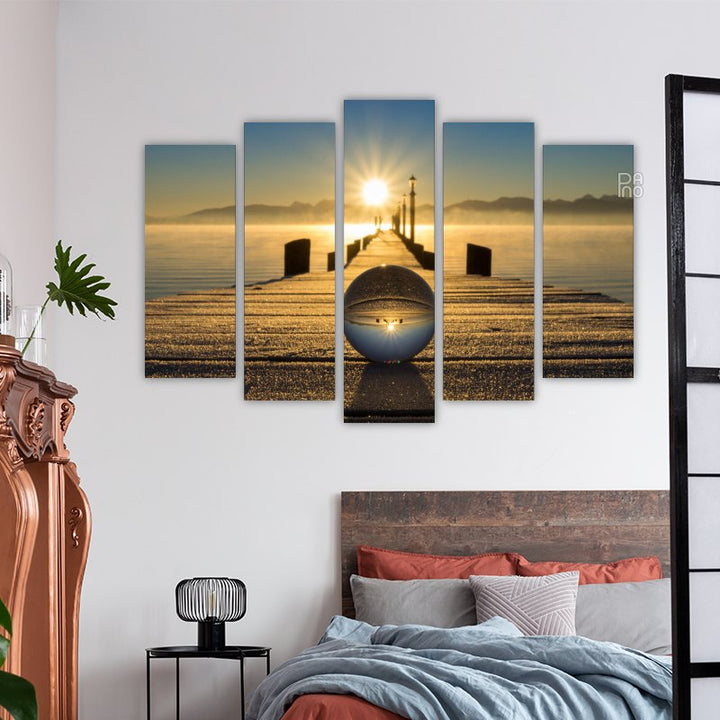 Sunrise and Glass Orb