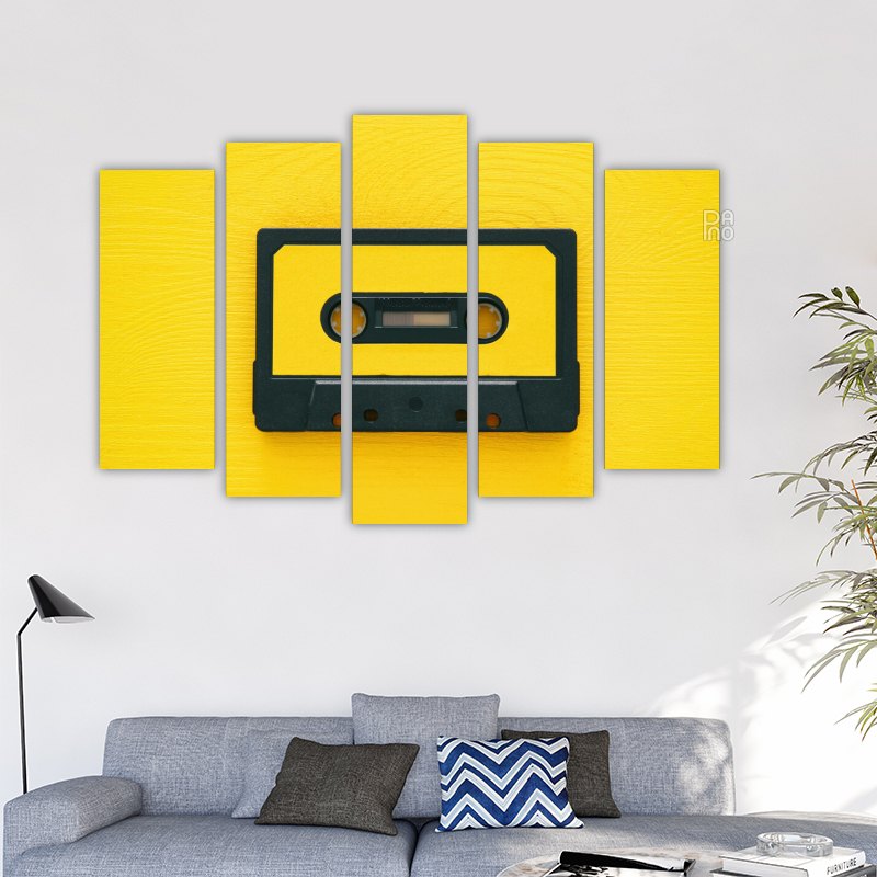 Retro Yellow Cassette