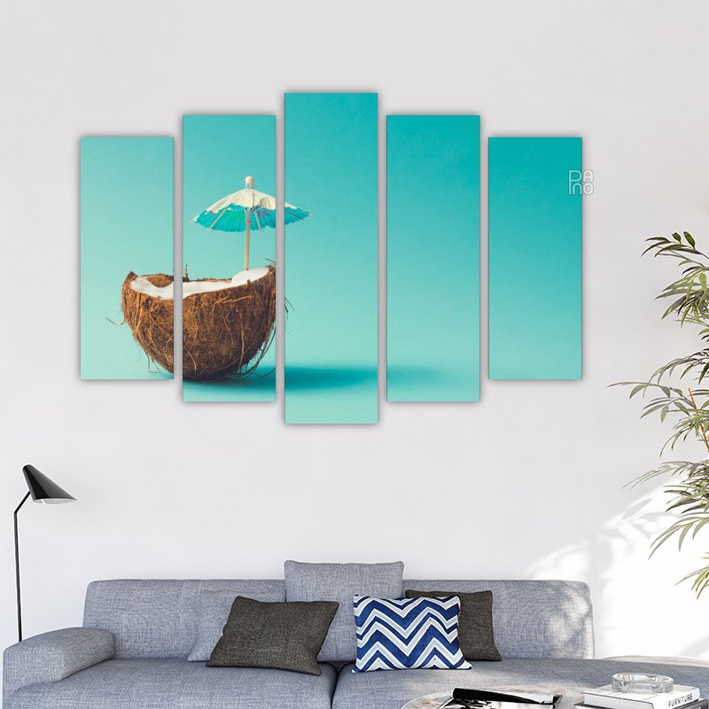 Coconut with Umbrella