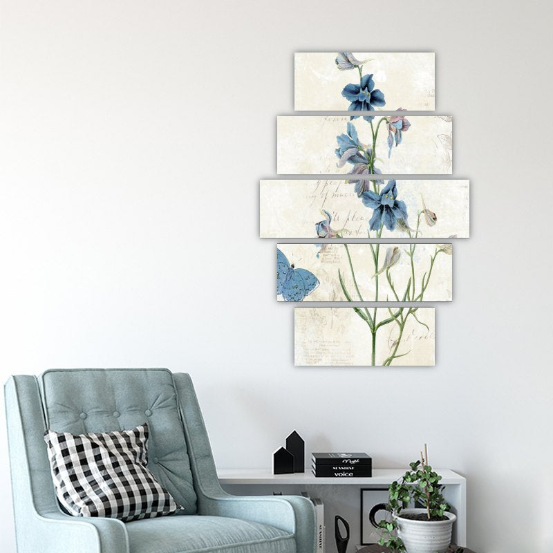 Minimalism of Blue Flowers