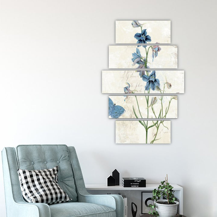 Minimalism of Blue Flowers