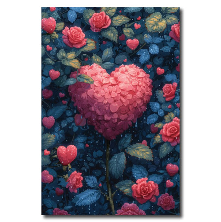 Pink Heart: A Wreath of Passion