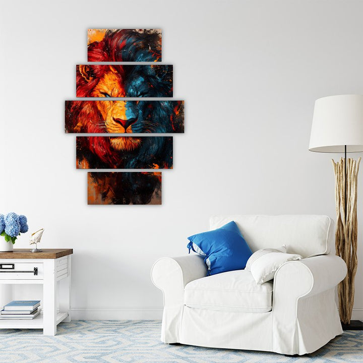 Lion Digital Poster