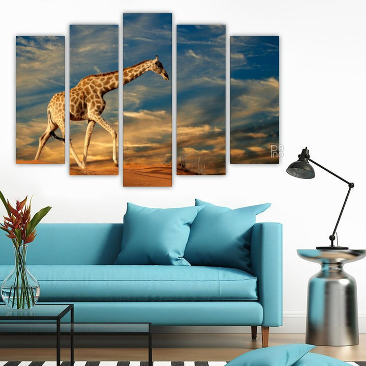 Giraffe on a Sand Dune