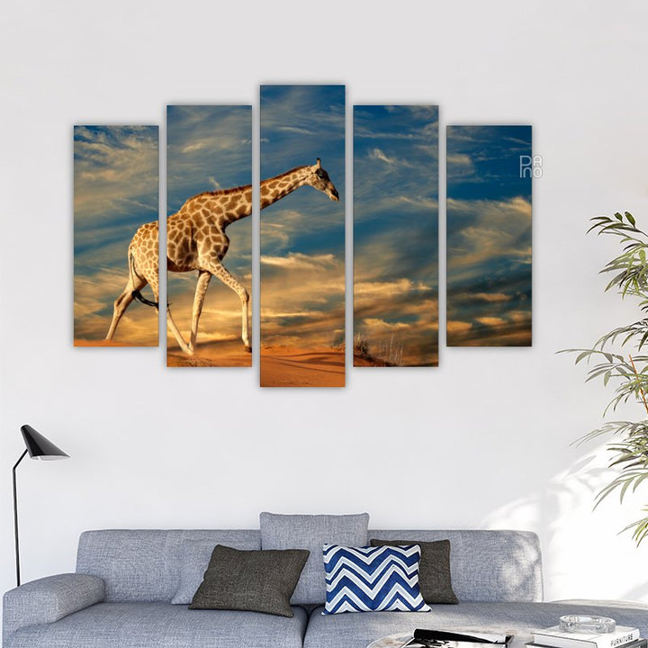 Giraffe on a Sand Dune