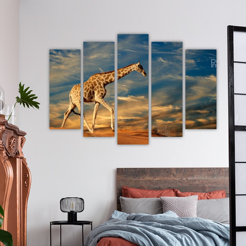 Giraffe on a Sand Dune