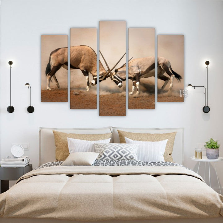 Battle of the Wildebeest Antelope