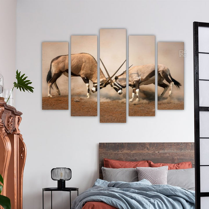 Battle of the Wildebeest Antelope