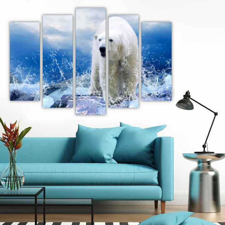 Polar Bear in the Sea