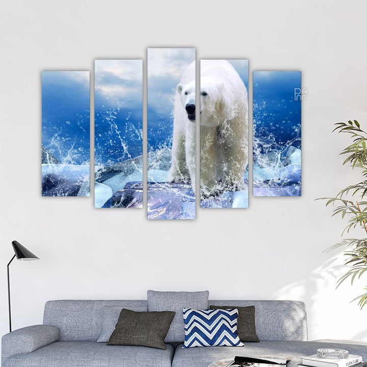 Polar Bear in the Sea
