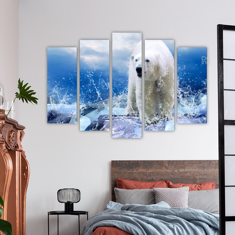 Polar Bear in the Sea