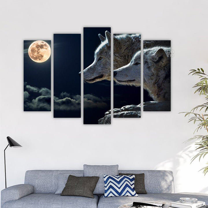Wolves at Full Moon