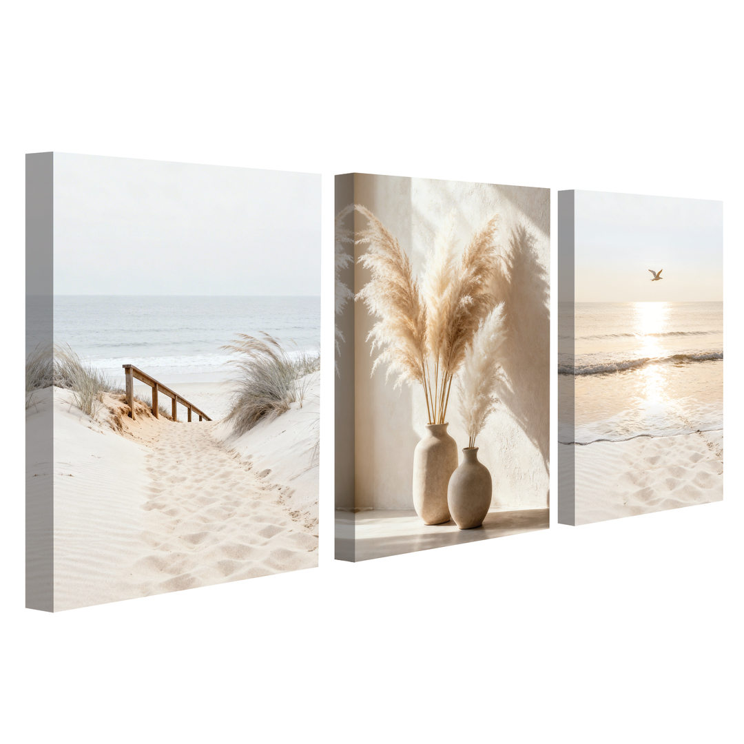 Inner Peace - 3 pieces Canvas print
