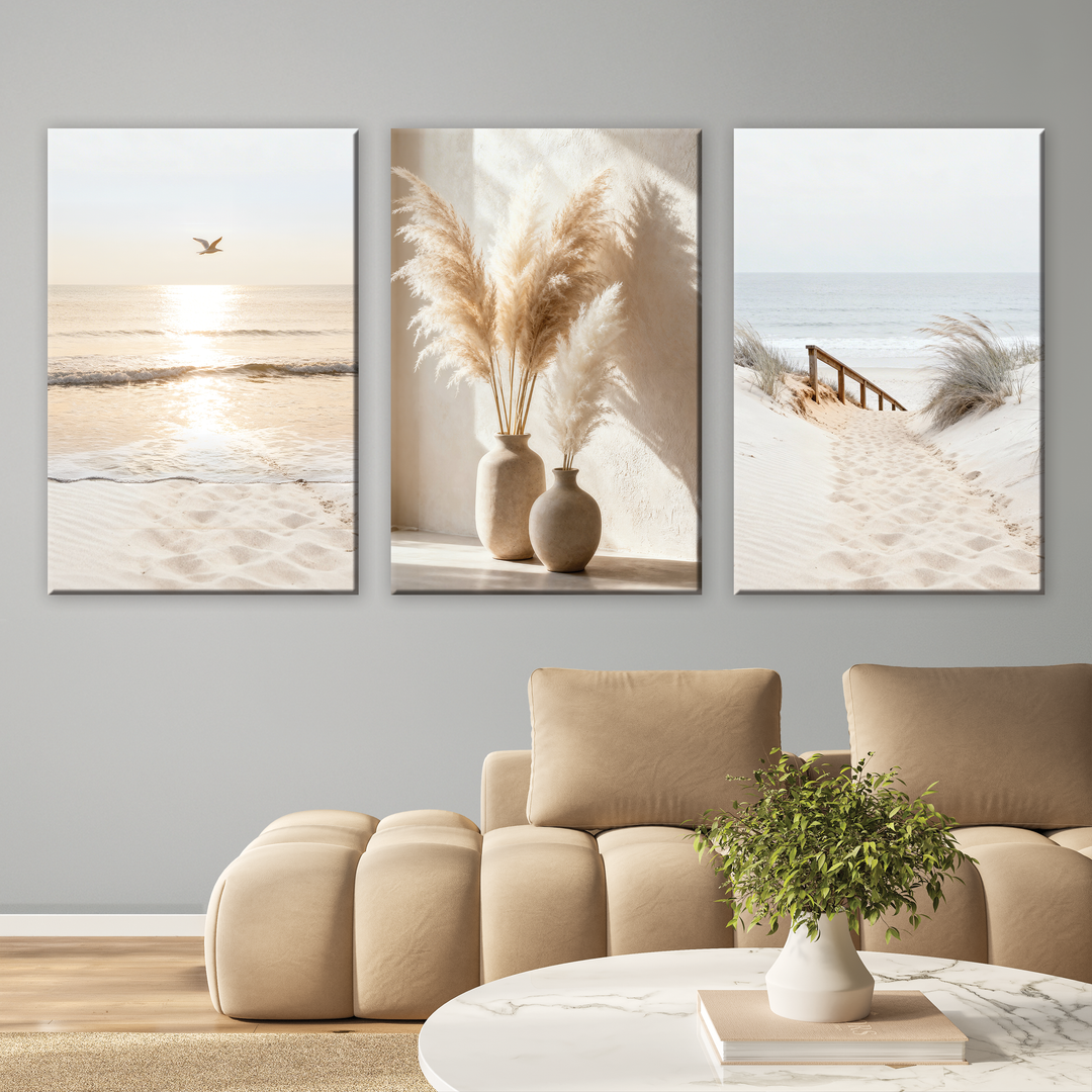 Inner Peace - 3 pieces Canvas print