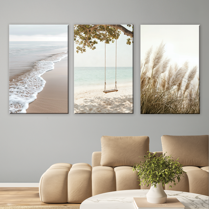 Summer Dream - 3 pieces Canvas print