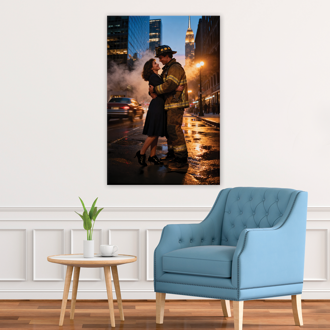 Love Between Lights - Canvas print