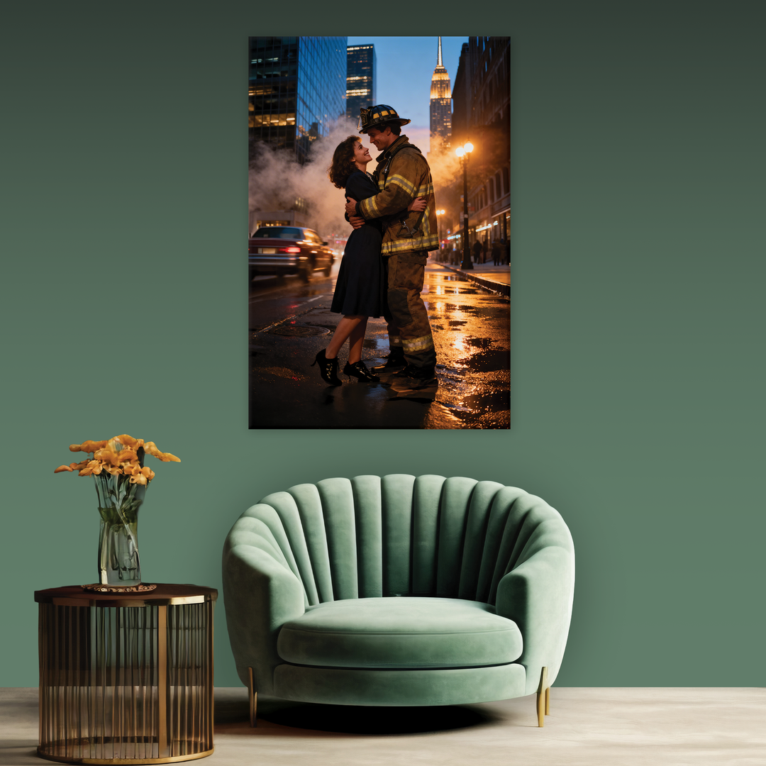 Love Between Lights - Canvas print