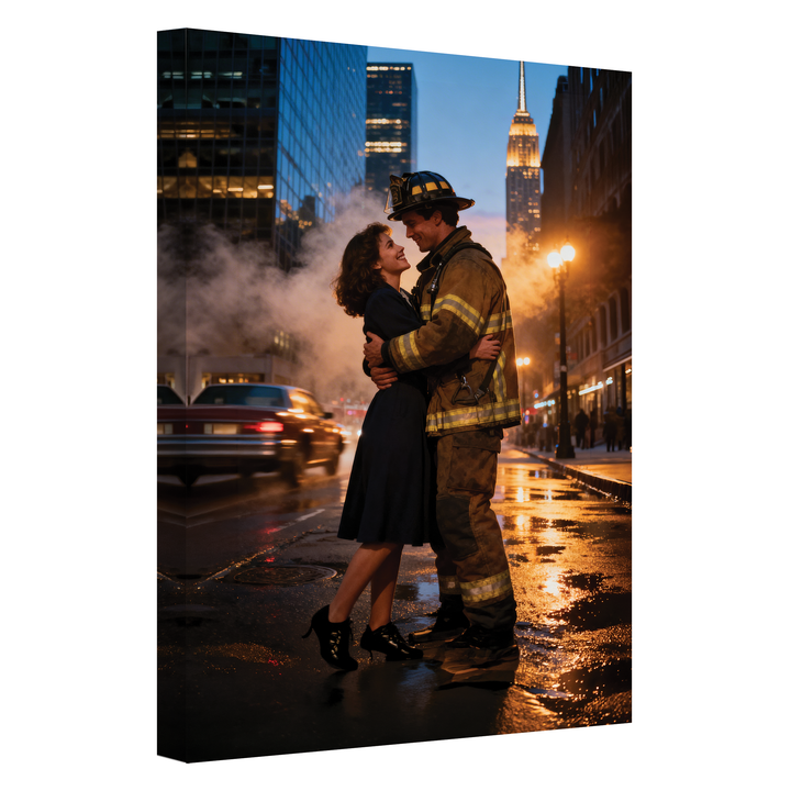 Love Between Lights - Canvas print