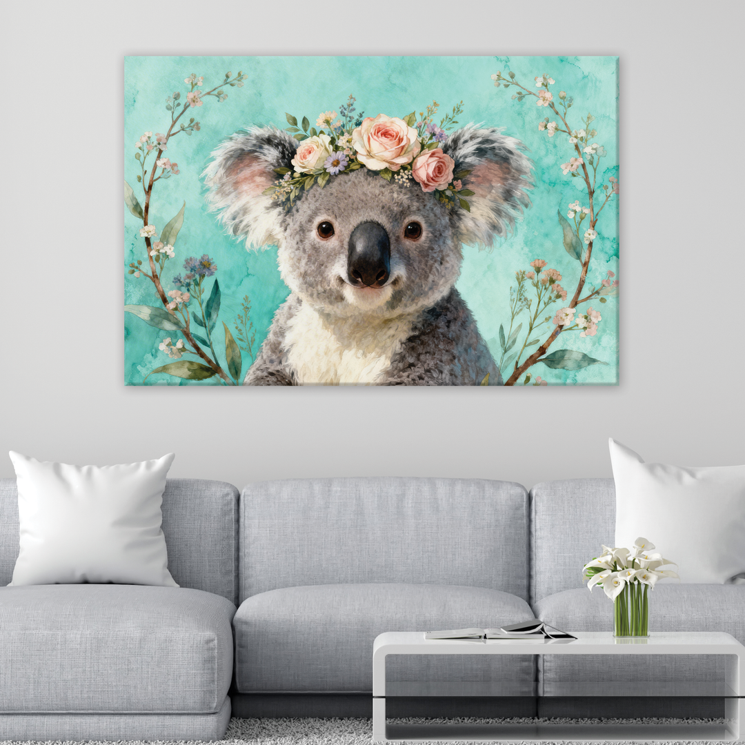 Floral Hug - Canvas print
