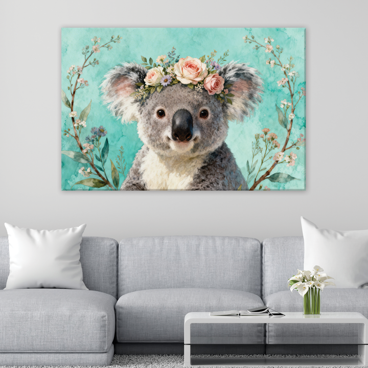 Floral Hug - Canvas print